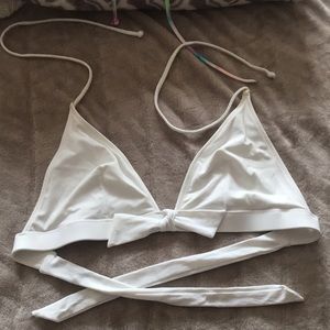 Victoria’s Secret White tie Bikini top